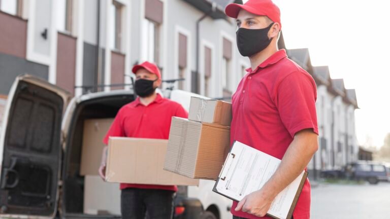 Professional packers carefully packing household items in Preet Vihar